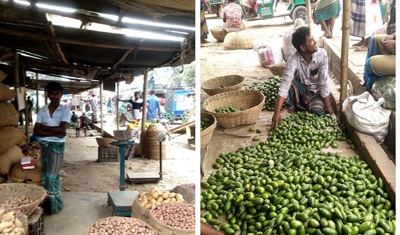 পাইকারী সবজি বাজারের ধস. ব্যবসায়ীদের মাথায় হাত