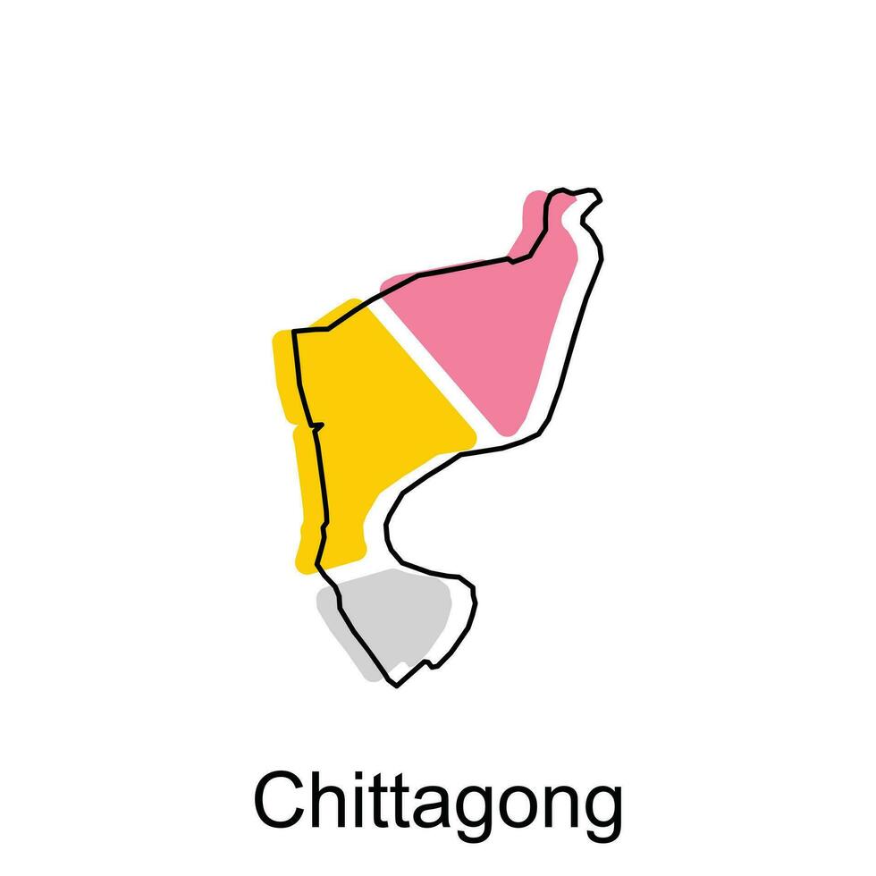 map-of-chittagong-colorful-geometric-illustration-design-high-detailed-map-of-bangladesh-free-vector