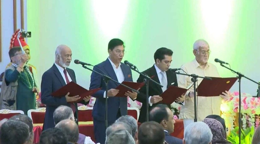 নতুন মন্ত্রী হিসেবে শপথ নিলেন চারজন