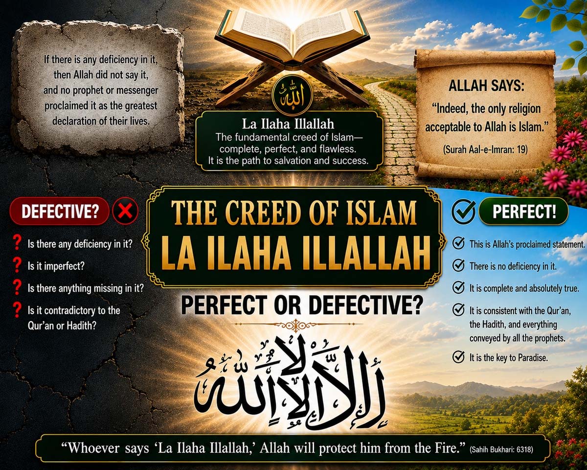 The Creed of Islam, The Kalimah “La Ilaha Illallah,” Perfect or Defective?