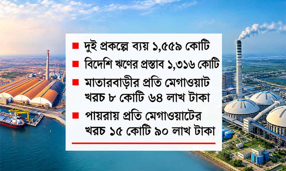 মাতারবাড়ীর তুলনায় পায়রায় সৌরবিদ্যুৎ উৎপাদন খরচ প্রায় দ্বিগুণ